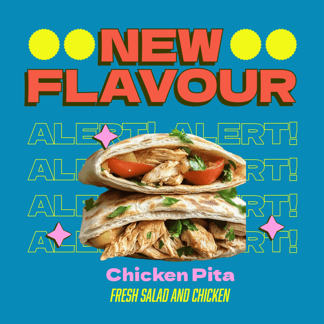 New flavour Chicken Pita